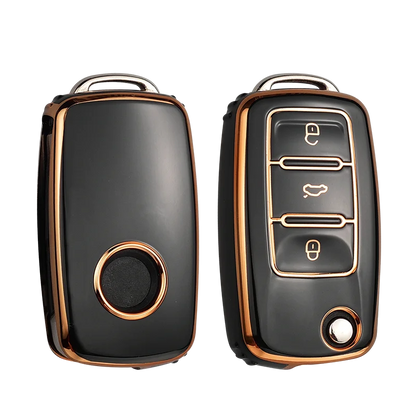 Volkswagen Leather Car Key Case – Full Cover