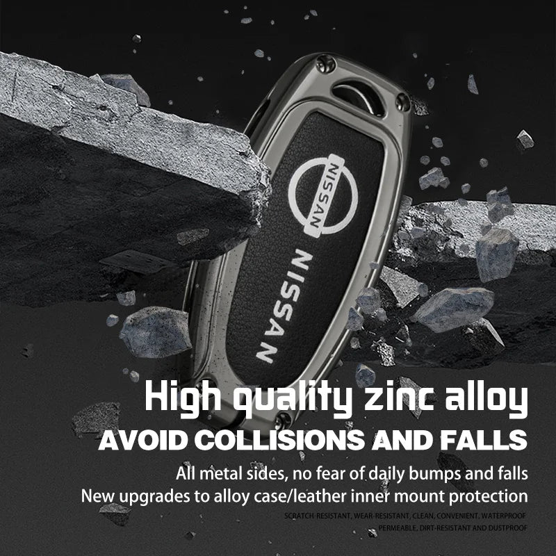 Zinc Alloy Folding Car Key Shell Nissan Maxima Altima Versa Sentra