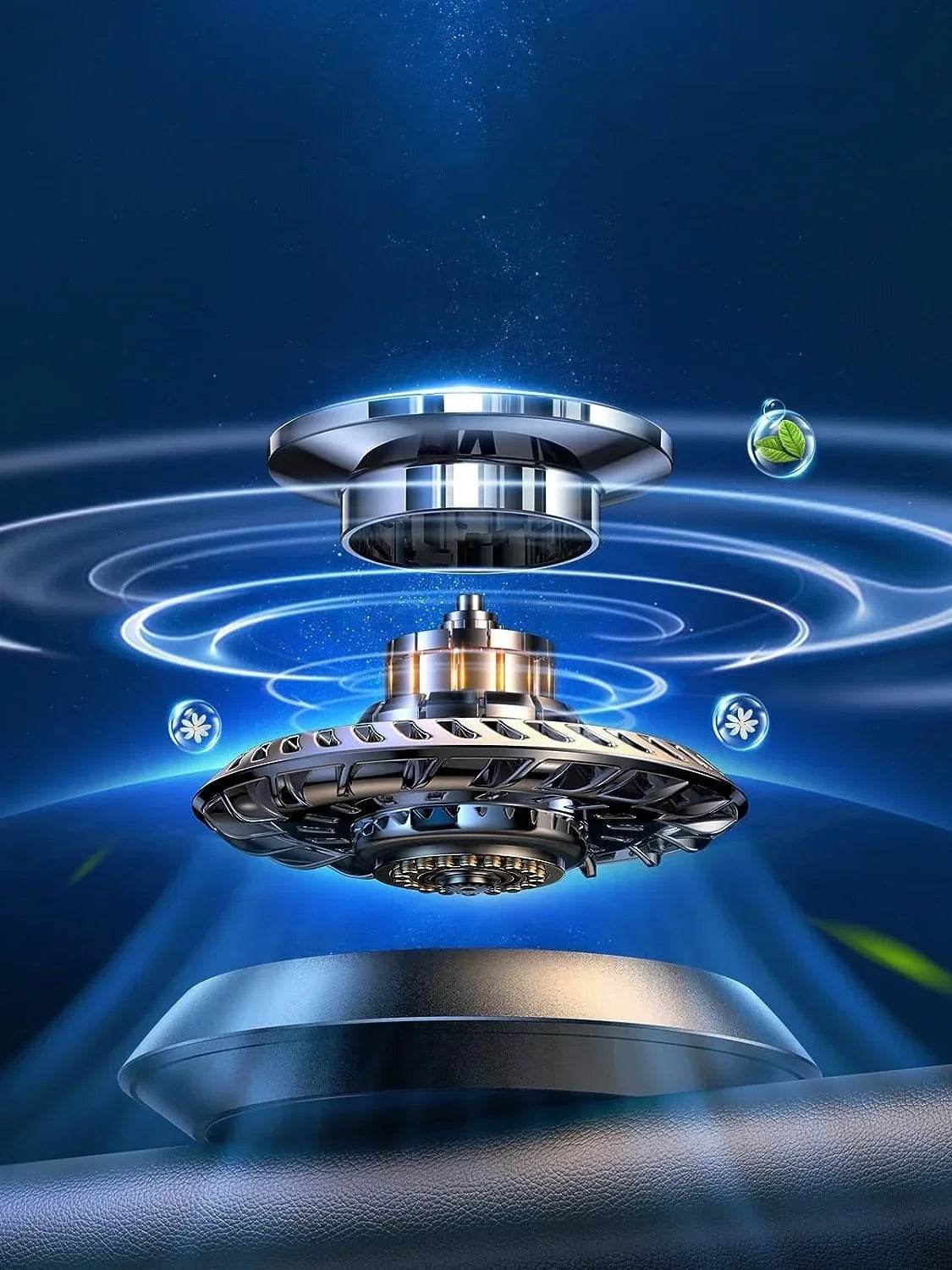 Solar Powered Car Air Freshener - Ocean