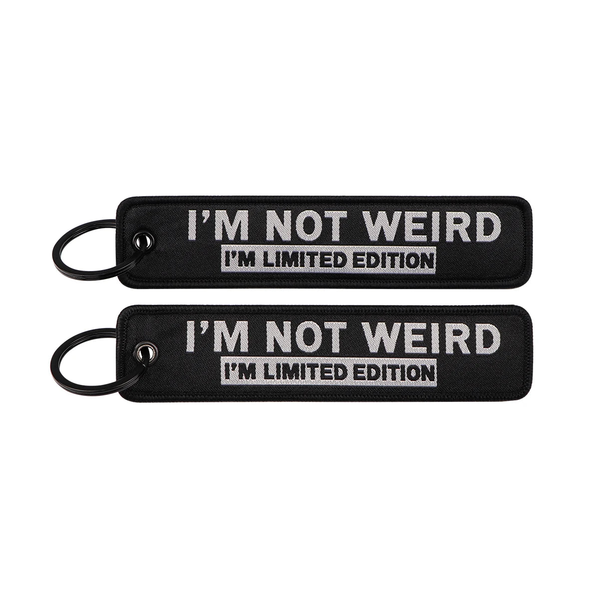 Embroidered Keys Tag Keychain - Personalized Key Identifier Fob