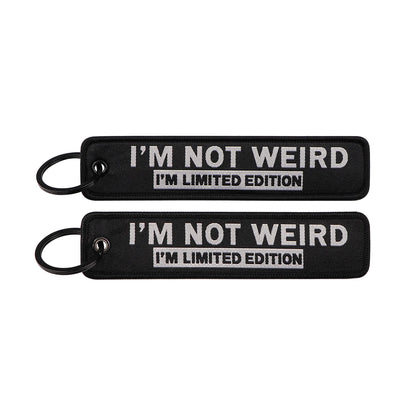 Embroidered Keys Tag Keychain - Personalized Key Identifier Fob