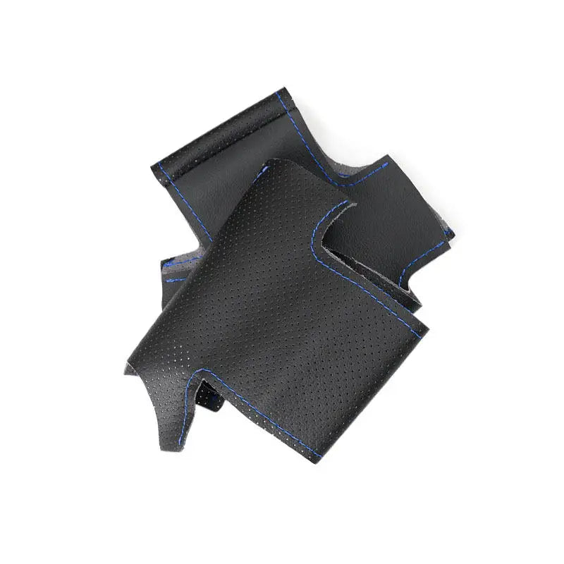 RAM Microfibre Steering Wheel Cover - Black-Blue Line