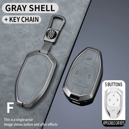 Zinc Alloy Leather Key Case Cover for GAC Trumpchi GS7 GS8 Remote
