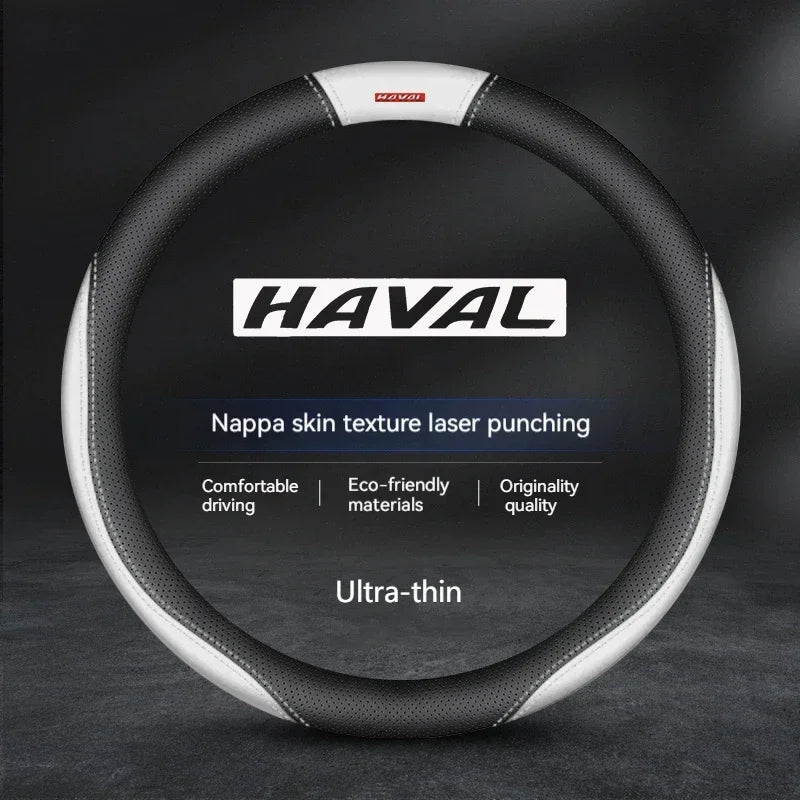 Haval Suede Leather Steering Wheel Cover Anti-Slip Grip