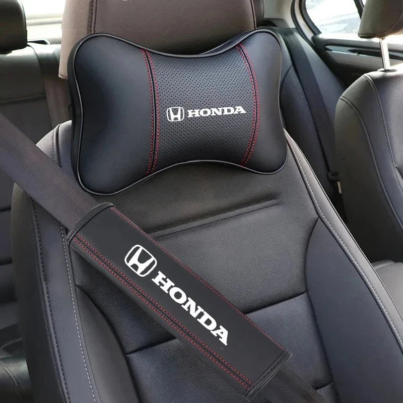 Honda Neck Pillow and Seat Belt Pad Set