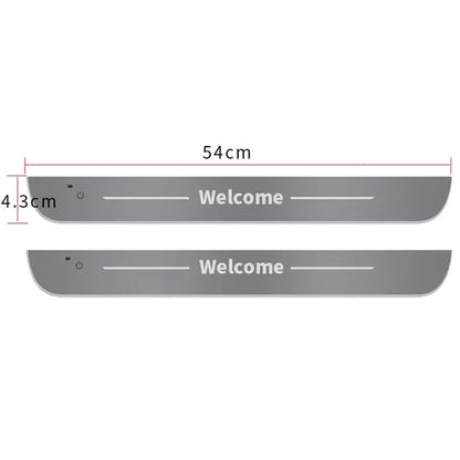 LED Door Sill Light Logo Projector Lamp with USB Power