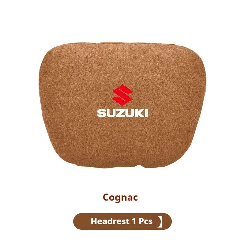 Suzuki Car Headrest & Waist Pillow - Cognac Headrest