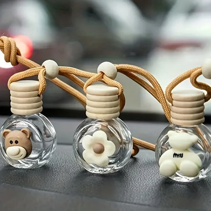 Cartoon Car Aromatherapy Glass Bottle