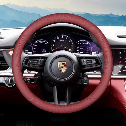 Porsche Leather Steering Wheel Cover 2024-2025