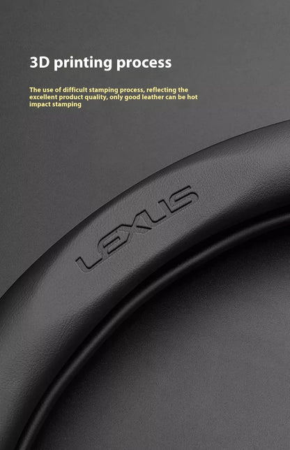Lexus ES RX NX IS GS Suede Carbon Fiber Steering Wheel Cover - Ventilate Carbon