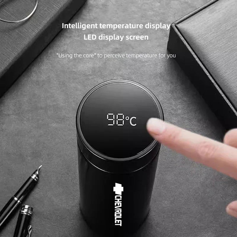 Chevrolet Stainless Steel Smart Thermos 500ML - A-Black