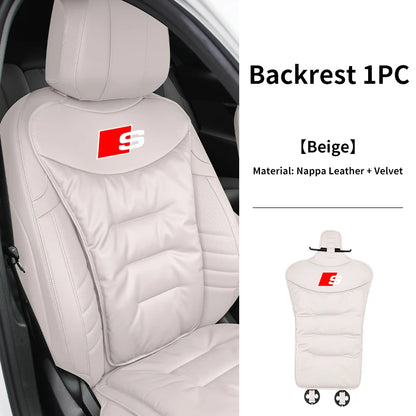 Audi Seat Covers | Universal Front & Rear Cushion Protectors - Cushion Mocha Brown