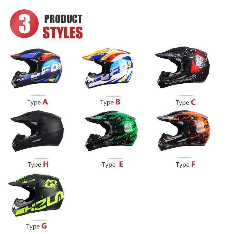 Professional Off-Road Motorcycle Helmet – DOT Certified MX/DH Racing Helmet - YH / S