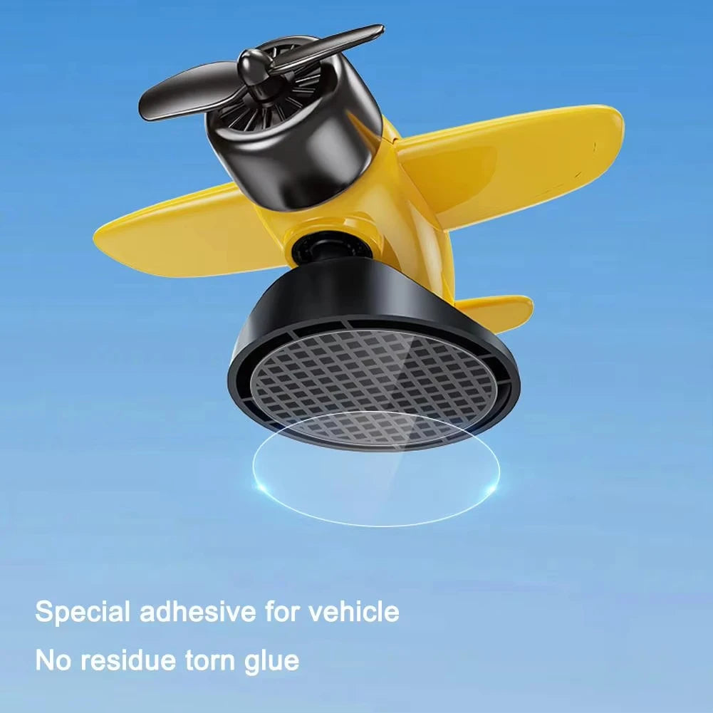 Solar Rotating Aeroplane Dashboard Ornament