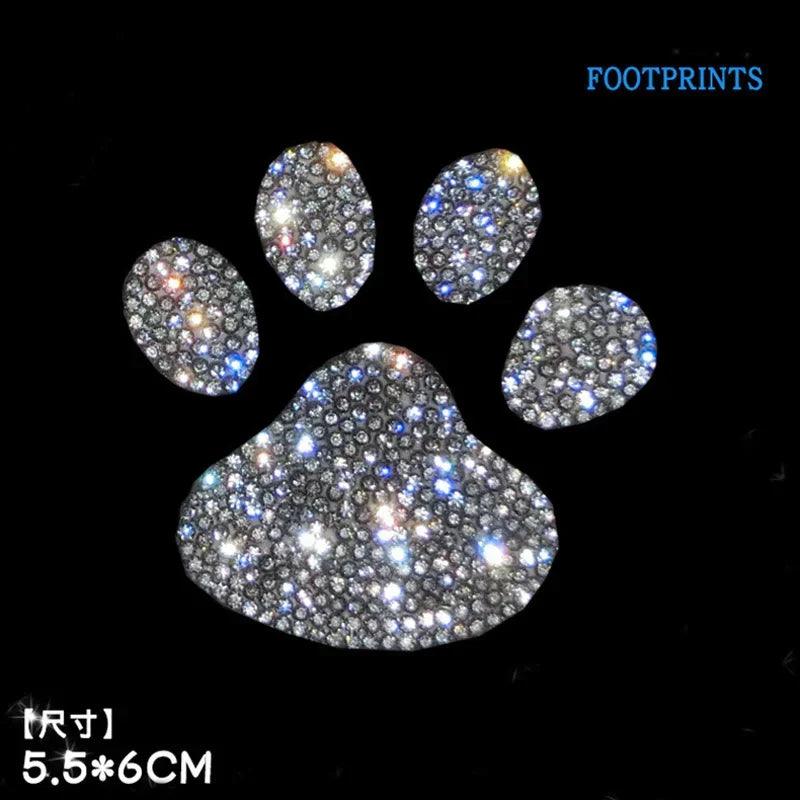 Bling Diamond Crystal Car Stickers Anti-Scratch Rhinestone Decals