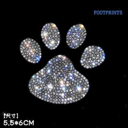 Bling Diamond Crystal Car Stickers Anti-Scratch Rhinestone Decals
