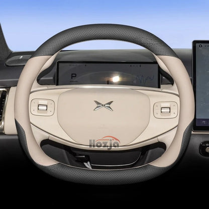 XPeng Two-Tone Double-D Steering Wheel Cover