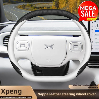 XPeng Twin-Stitch Double-D Steering Wheel Cover