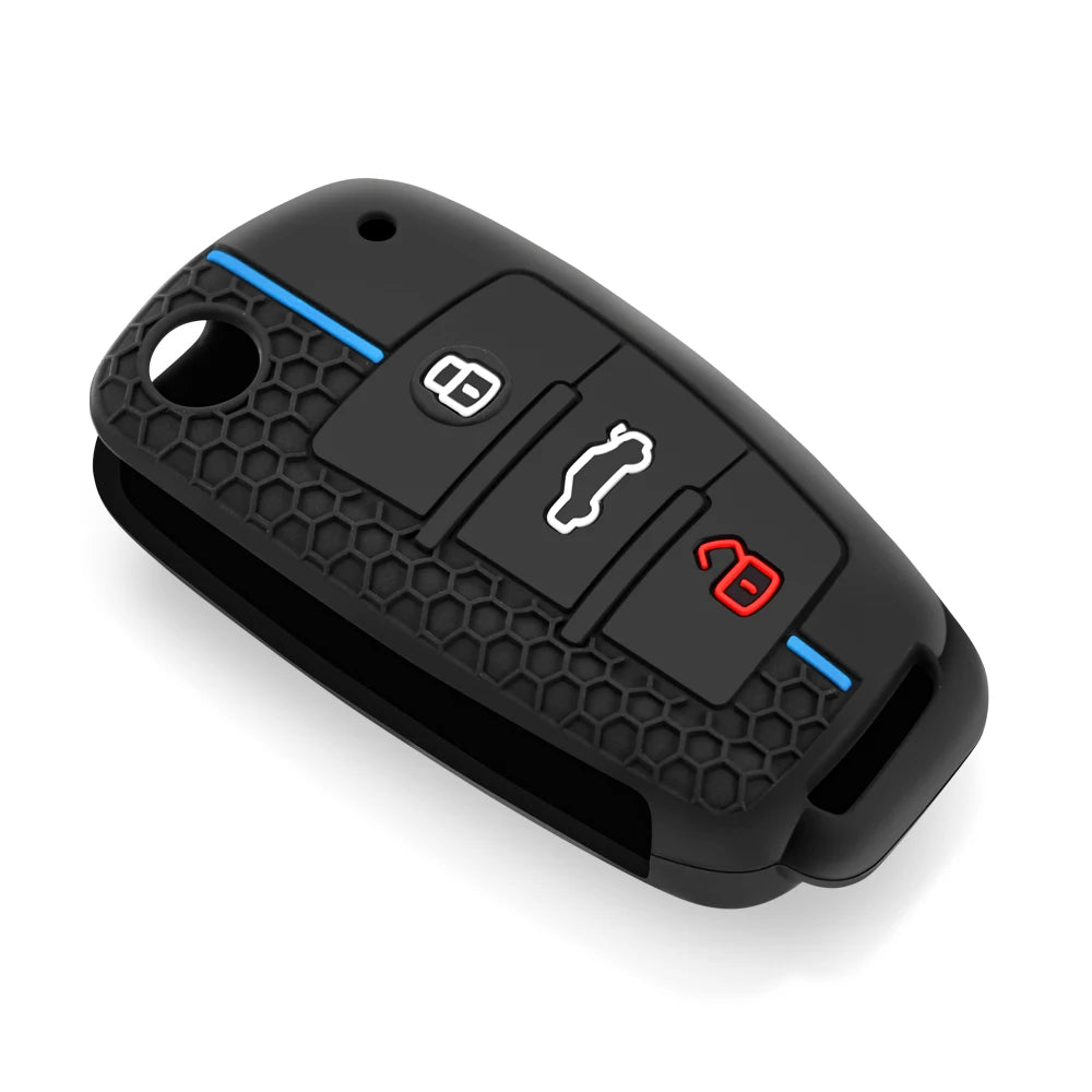 Audi Silicone Key Cap Set — A3, A4, A6, Q3, Q7, TT and RS