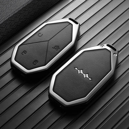 BYD Ti7 Zinc Alloy Smart Key Fob Cover - VDFCB-A Black
