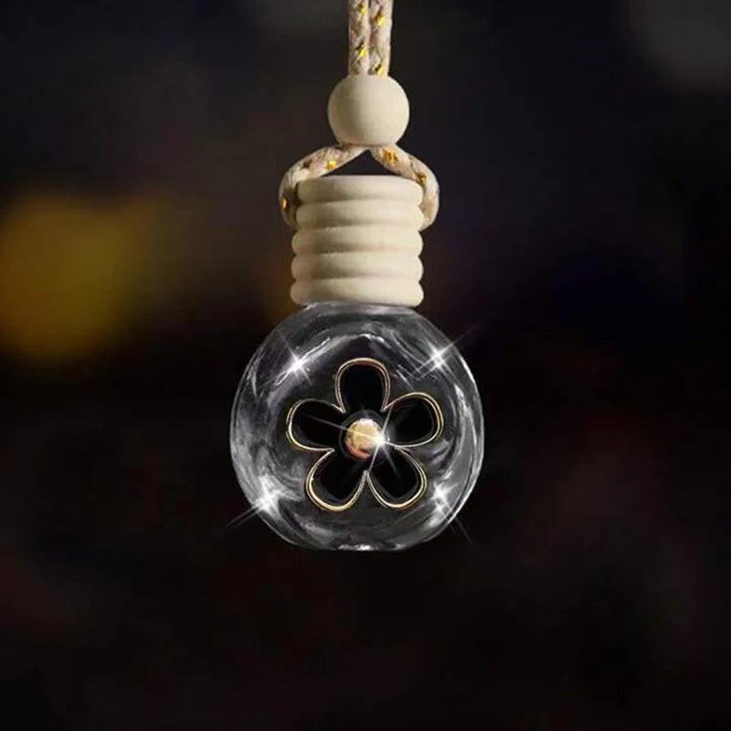 Cartoon Car Glass Aromatherapy Bottle Mirror Dashboard Pendant