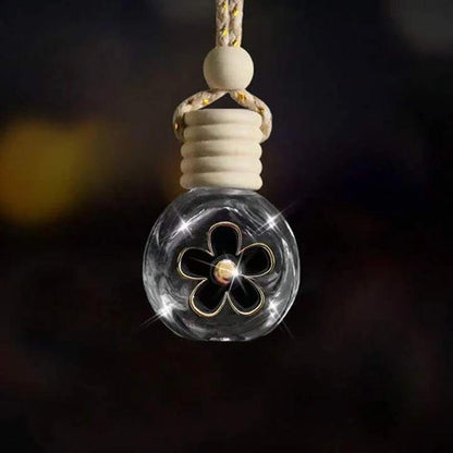 Cartoon Car Glass Aromatherapy Bottle Mirror Dashboard Pendant