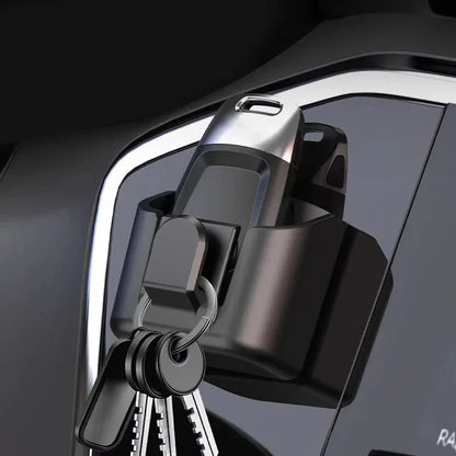 Car Key Holder Clip Car Interior Storage Box Dashboard Organizer Adhesive Mount Upgrade Style For Card Key Rack Universal Fit - Upgrade Style
