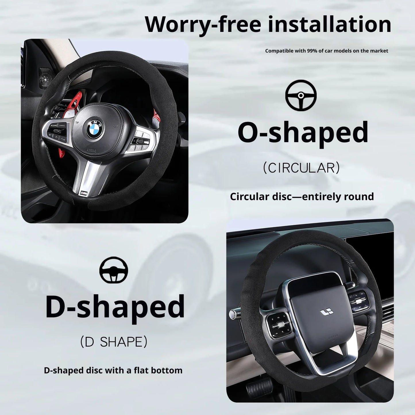 Genesis Ultrasuede Steering Wheel Cover