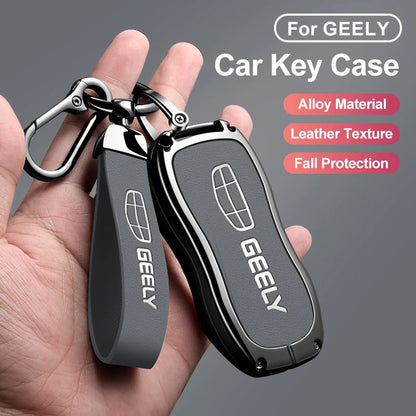 Metal Car Key Fob Cover For Geely Tugella Azkarra Xingyue Boyue