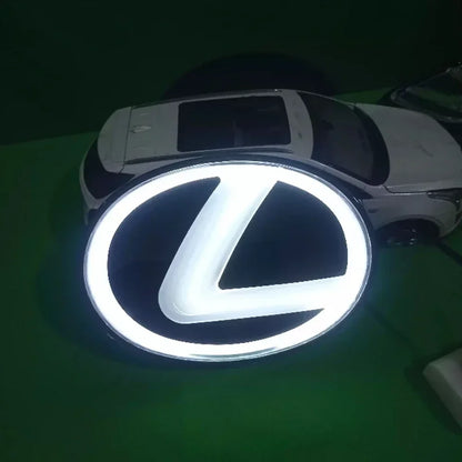 Lexus Illuminated LED Grille Emblem – Front & Rear Glowing Badge