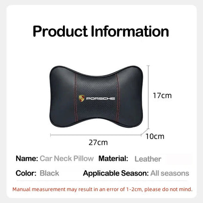 Porsche Cayenne Panamera Macan 911 718 Cayman 918 Pajun Car Headrest Neck Pillow Seat Belt Shoulder Protection Pad Accessory