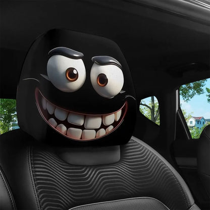 Smiley Face Car Pillowcases | 2pcs Soft & Washable - 