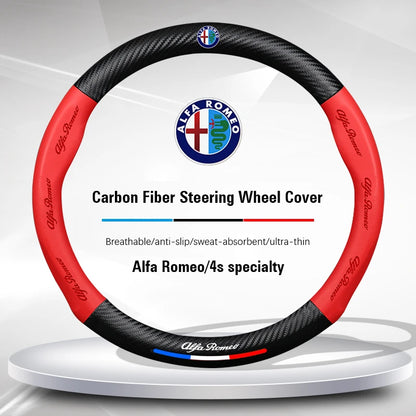 Alfa Romeo Steering Wheel Cover Giulietta Mito 159 Giulia Stelvio