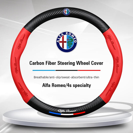 Alfa Romeo Steering Wheel Cover Giulietta Mito 159 Giulia Stelvio