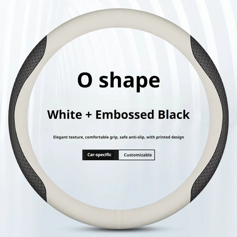 Genesis Ultra-Thin Nappa Leather Steering Wheel Cover - Round Shape / Style 1