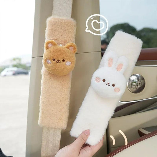 2PCS Kids Seatbelt Shoulder Pads - Universal Cute Animal Car Covers