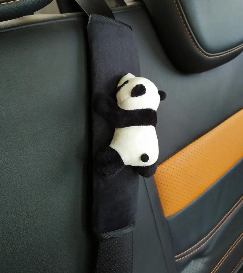 Soft Plush Panda Car Gear Shift Cover Hand Brake Case Interior Decor