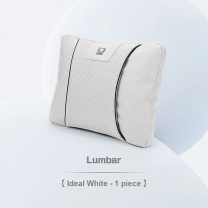 GWM Tank Suede Neck Pillow & Lumbar Support - White Lumbar