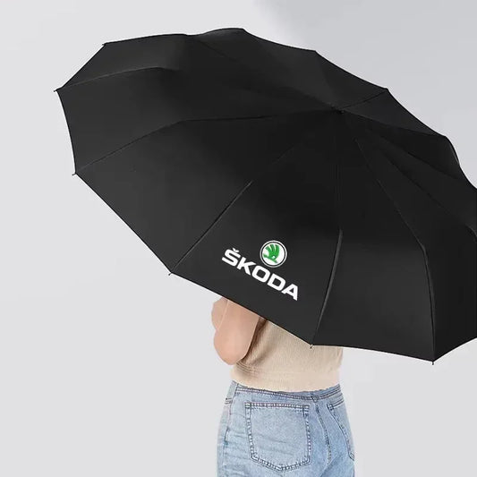 Skoda Automatic Folding Car Umbrella - 