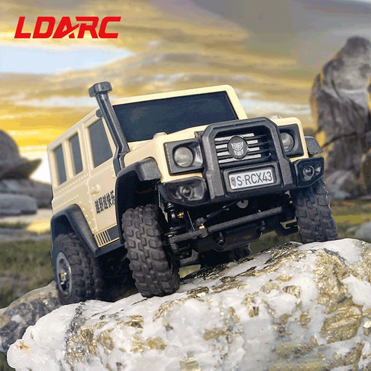 LDARC X43 Mini RC Car – 4WD Electric Remote Control - Lemon Yellow