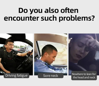 Maybach S-Class Breathable Soft Neck Headrest & Lumbar Support Pillow - Headrest Black