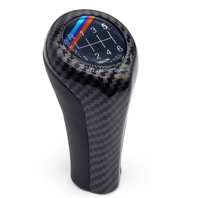 BMW Carbon Leather Gear Shift Knob - carbon 6 gear