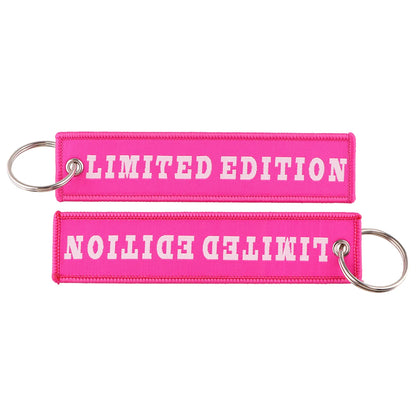 Embroidered Keys Tag Keychain - Personalized Key Identifier Fob