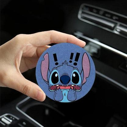 Stitch 3D Anti-Slip Car Cup Holder Coaster Cartoon Auto Interior