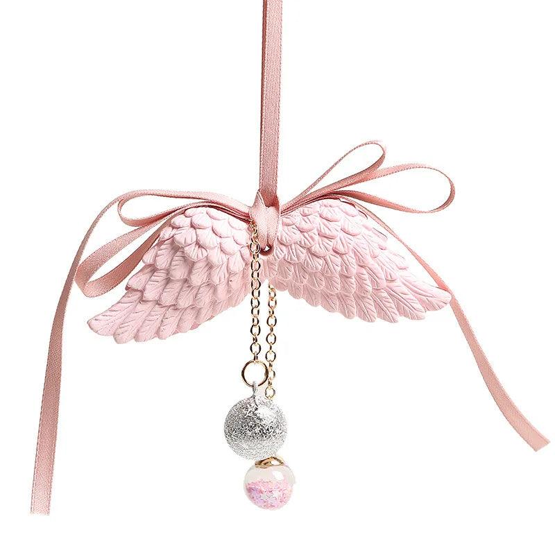 Gypsum Angel Wings Car Pendant Rearview Mirror Decoration Ornament