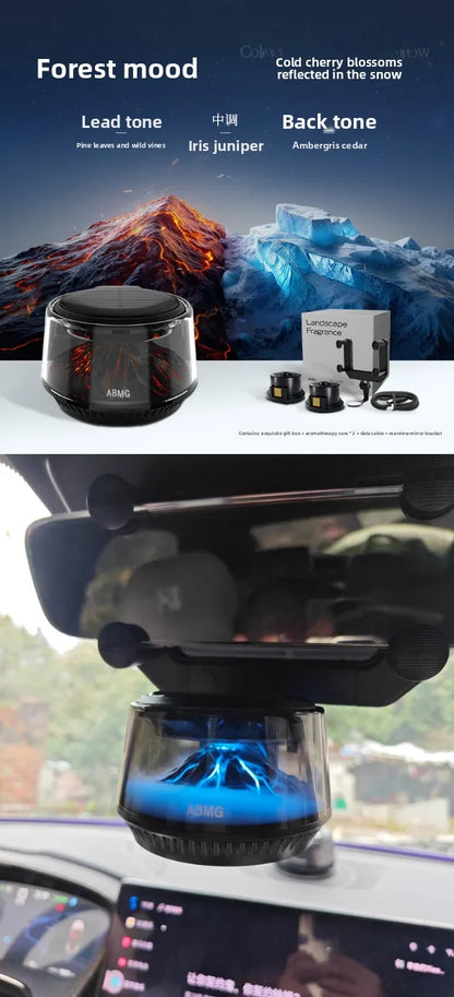 Solar Car Diffuser with 360° Mirror Mount