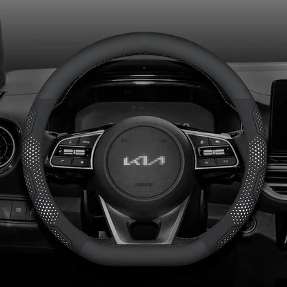 Kia Carbon Fiber Suede Steering Wheel Cover