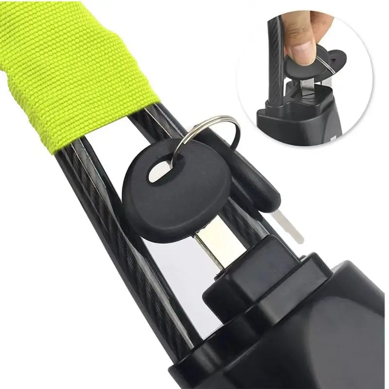 Steel Car Steering Wheel Lock with Seat Belt Anti-Theft, 2 Keys