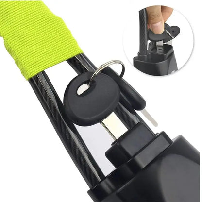 Steel Car Steering Wheel Lock with Seat Belt Anti-Theft, 2 Keys
