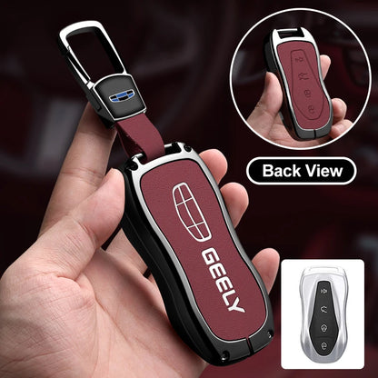 Metal Car Key Fob Cover For Geely Tugella Azkarra Xingyue Boyue